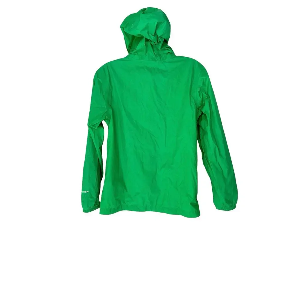 The North Face Girl's Green Basic Nylon Outdoor Hooded Zip Up Jacket Size‎ 14/16